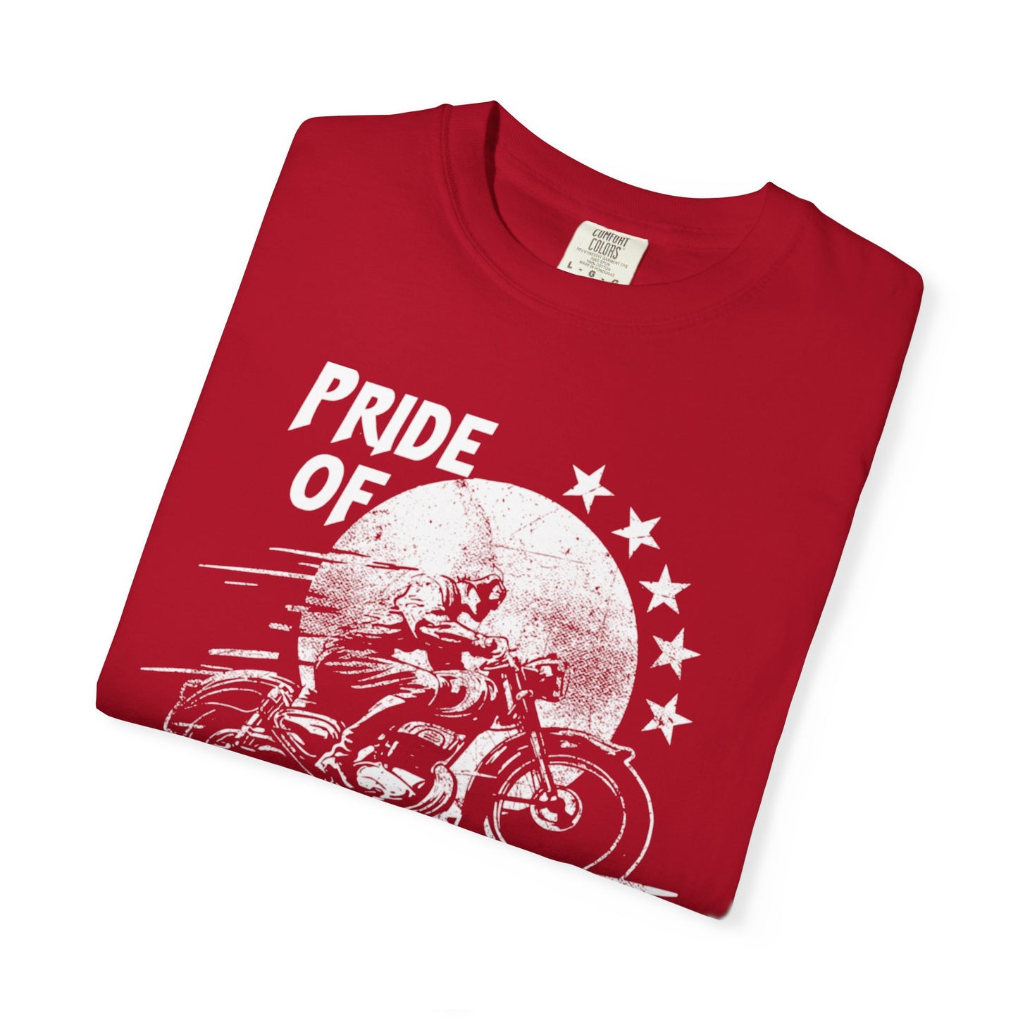 Vintage Pride Of The American Road 1973 Nostalgic Trendy Tee Motorcycle Classic Ride Legendary Bike Unisex Heavy Cotton T-Shirt