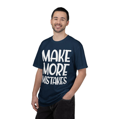 Make More Mistakes Trendy Tee Learning Journey Empowerment Creative Passionate Hard Work Keep Trying Unisex Heavy Cotton T-Shirt