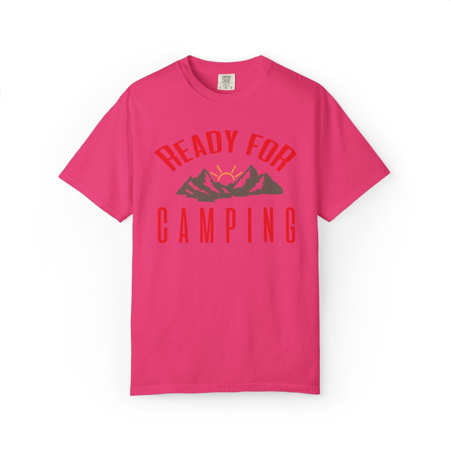 Ready For Camping Trendy Tee Adventure Mountain Hut Belays Ropes Fun Activities Bonfire Unisex Heavy Cotton T-Shirt