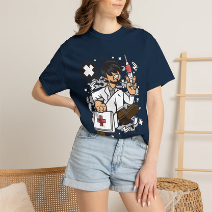 Doctor Superpower Medical Mastery Wellness Warriors Tee Medical Mentor Unisex Heavy Cotton T-Shirt