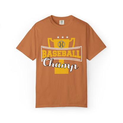 Baseball Champ Tee Bullpen Pitcher Bats League Game Sports Unisex Heavy Cotton T-Shirt