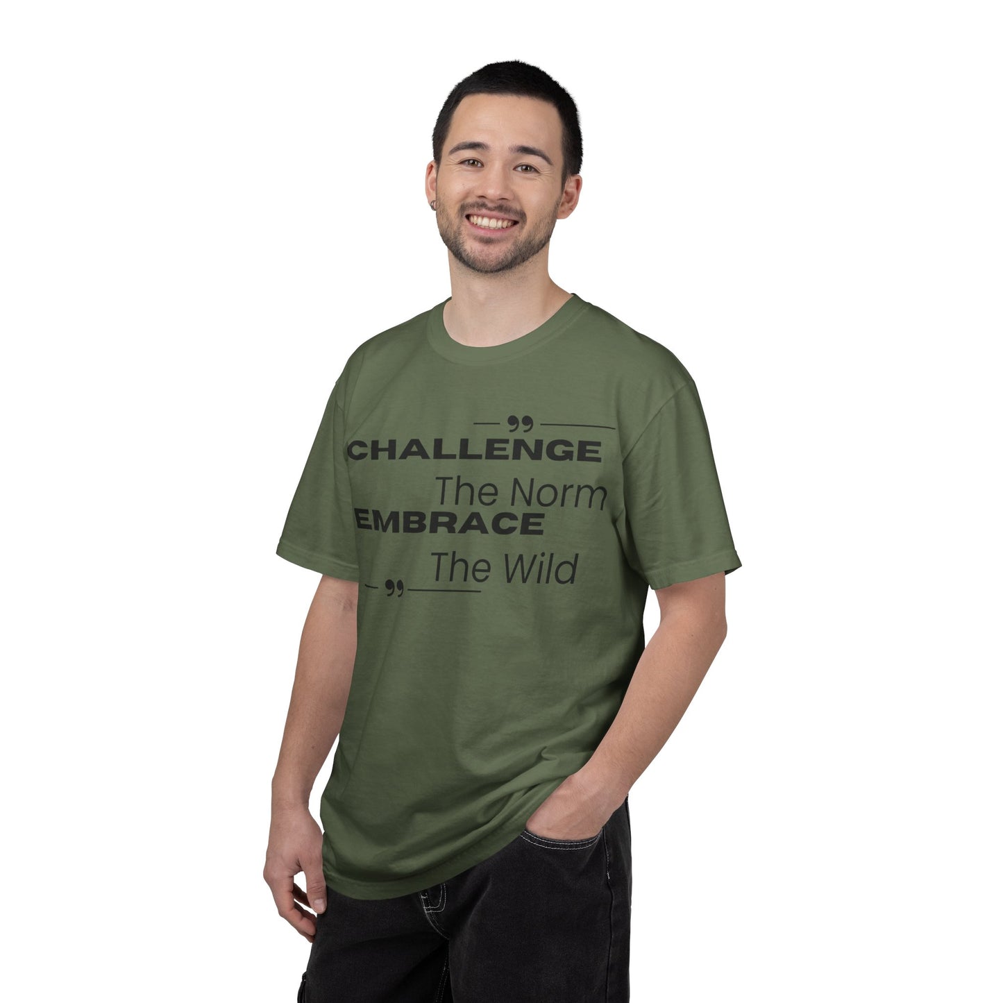 Challenge the Norm Embrace the Wild - Unisex Garment-Dyed T-shirt