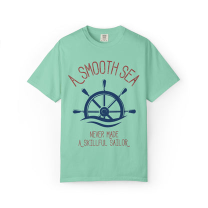 A Smooth Sea Marine Life Fishermen Seafaring Adventure Lovers Tee Shipman Unisex Heavy Cotton T-Shirt