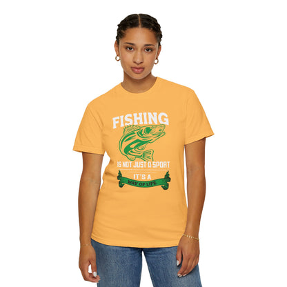 Fishing Is Not Just A Sport Reel Bait Fishing Tee Solitude Unisex Heavy Cotton T-Shirt