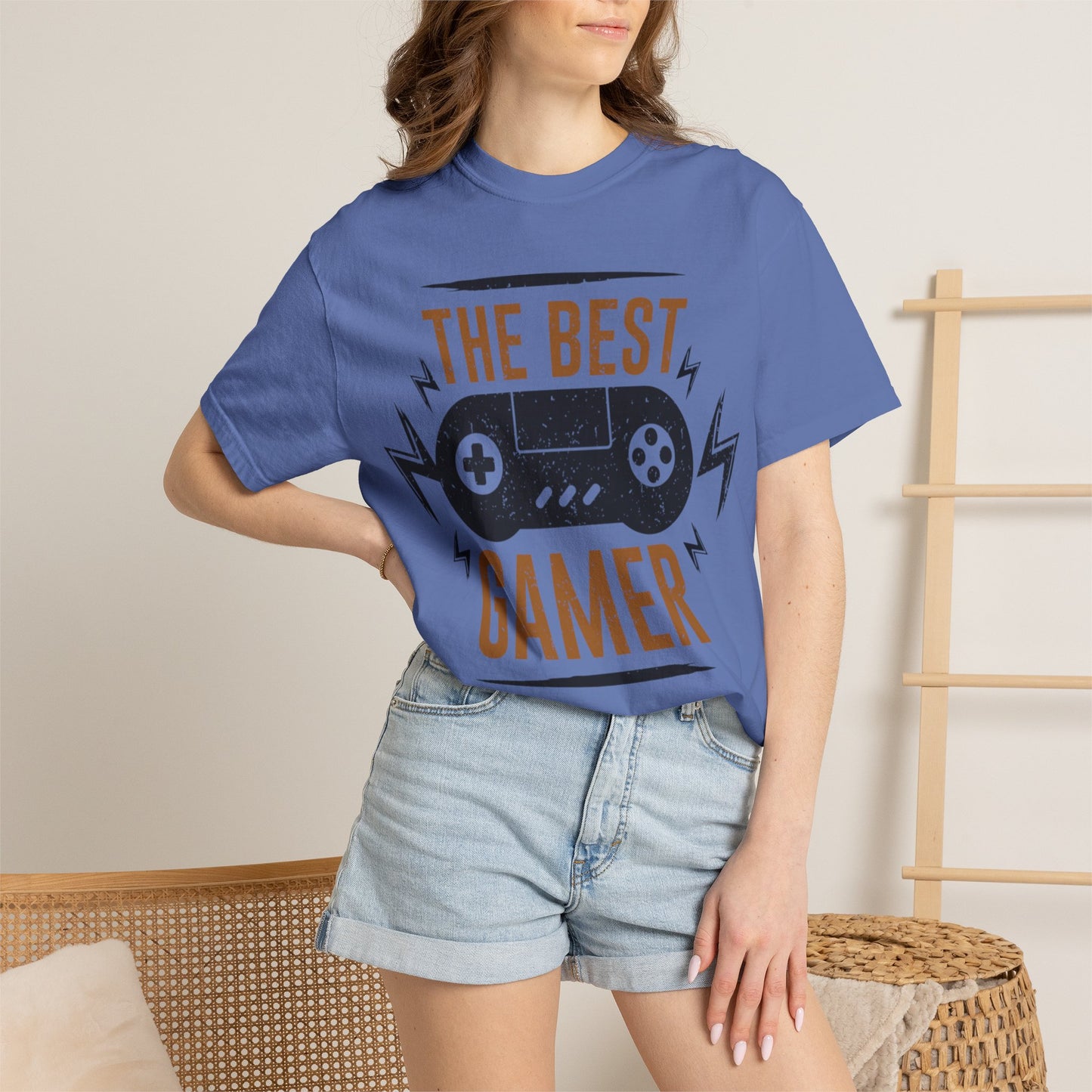 The Best Gamer Warriors Tee Non-Stop Playing Gaming Obsession Unisex Heavy Cotton T-Shirt