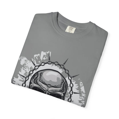 Chain Skull Cranium Head Anatomy Bones Trend Tee Horror Creepy Head X-ray Unisex Heavy Cotton T-Shirt