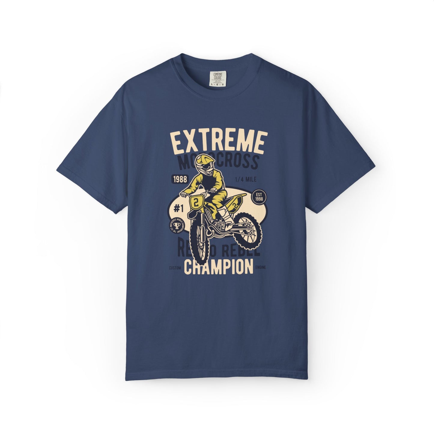 Extreme Champion Epic Trail Exploration Tee Thrill-Seeking Stunt Mastery Downhill Rush Unisex Heavy Cotton T-Shirt