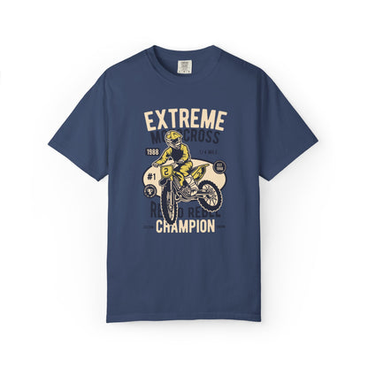 Extreme Champion Epic Trail Exploration Tee Thrill-Seeking Stunt Mastery Downhill Rush Unisex Heavy Cotton T-Shirt
