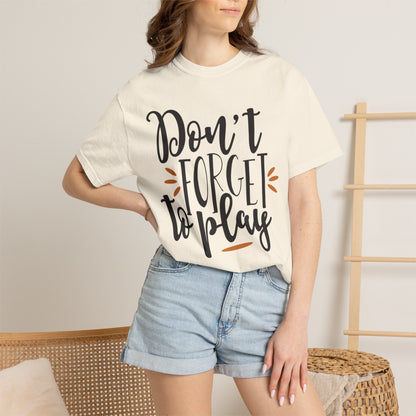 Don’t Forget To Play Warriors Tee Non-Stop Playing Gaming Obsession Unisex Heavy Cotton T-Shirt