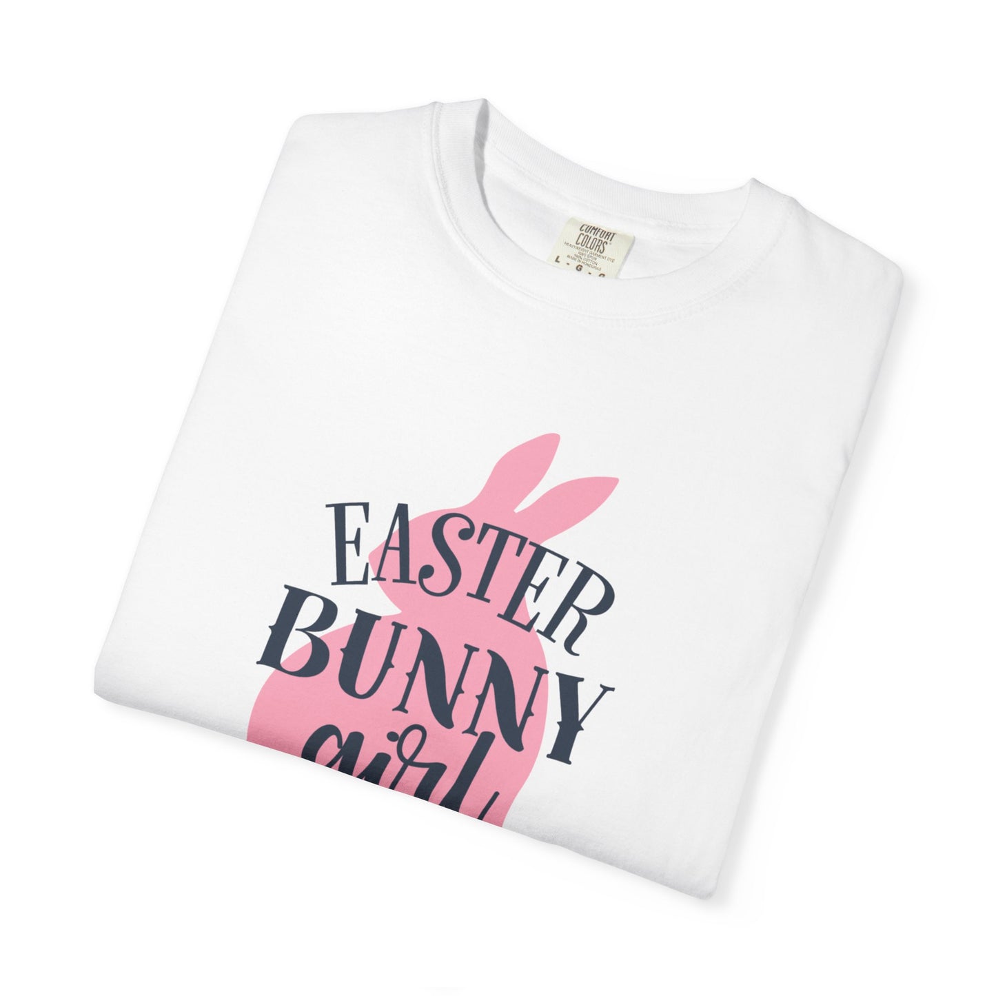 Easter Bunny Girl Holy Week Celebration Spring Festival Tee Christian Holiday Excitement Eggs Good Friday  Unisex Heavy Cotton T-Shirt
