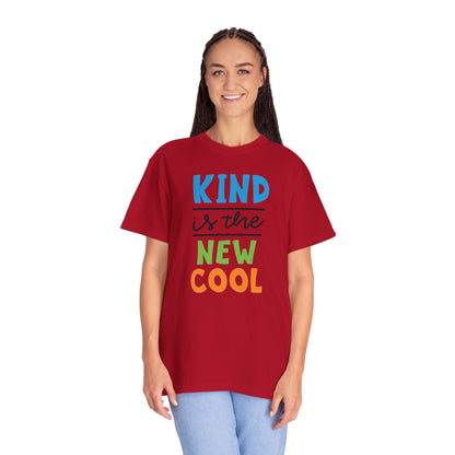 Kind Is The New Cool Positive Affirmation Tee Heartfelt Advice Inspirational Words Unisex Heavy Cotton T-Shirt