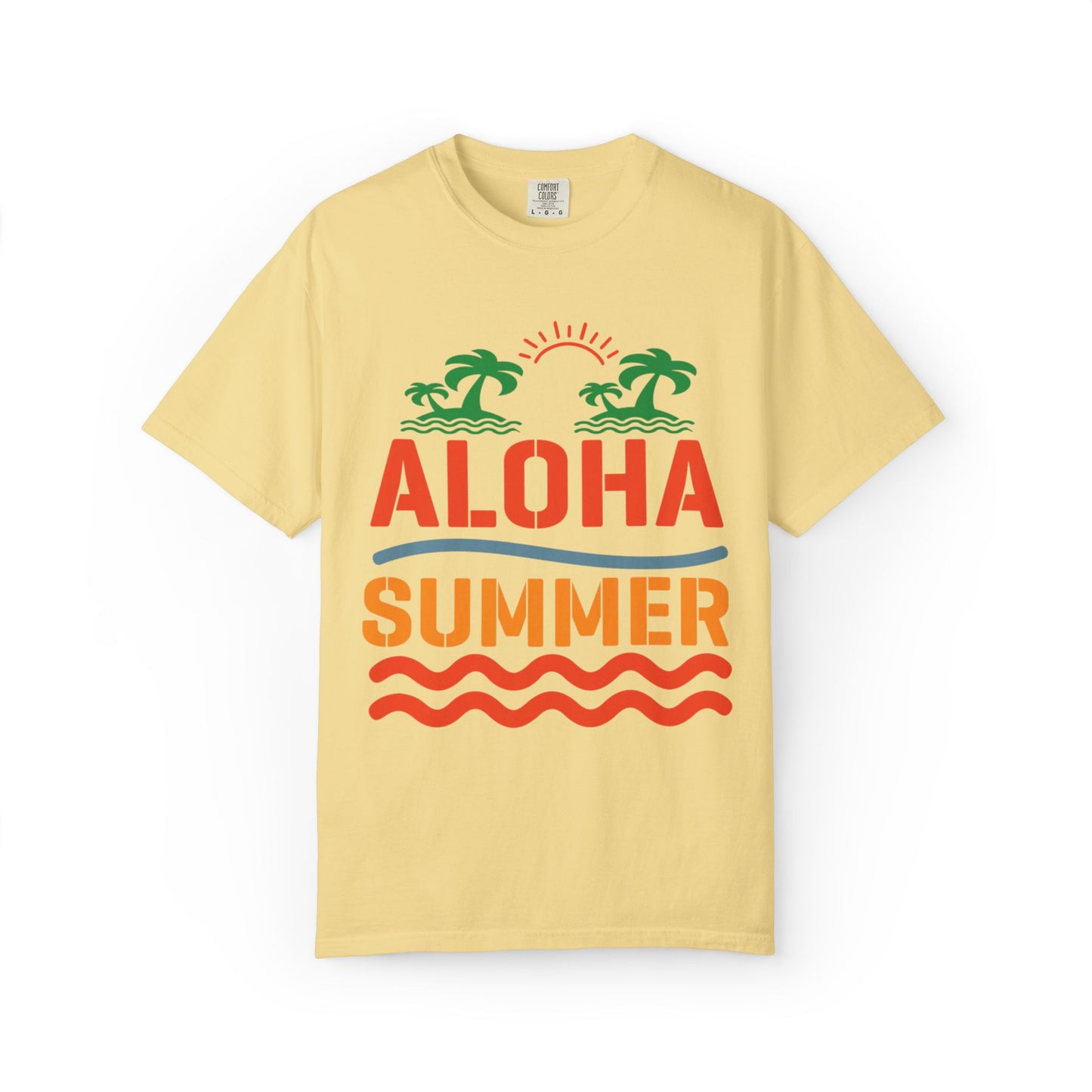 Exciting Aloha Summer Sunshine Beach Days White Sand Summer Camp Vacation Mode Sunny Days Unisex Heavy Cotton T-Shirt