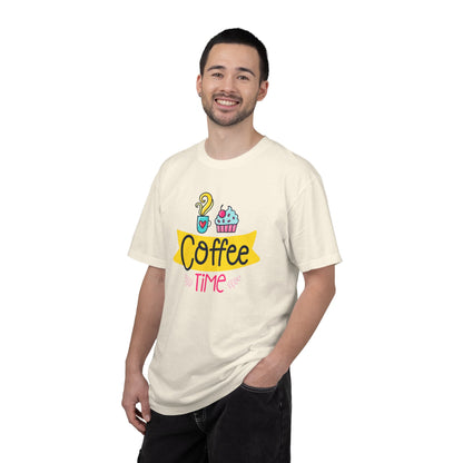 Funny Coffee Time Beans Latte Lovers Tee Black Brew Addicted Barista Freak Unisex Heavy Cotton T-Shirt