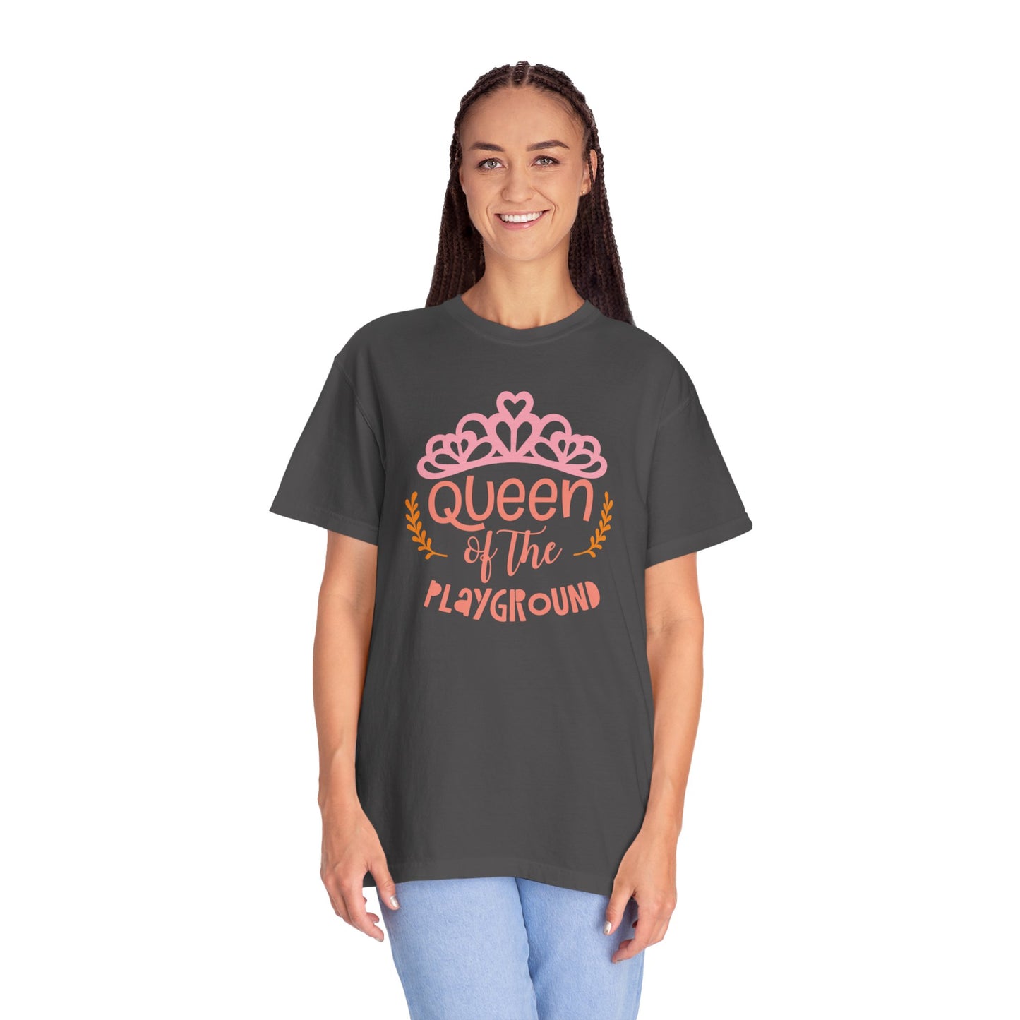 Queen Of The Playground Playtime Learning Objectives Early Toddlers Tee Childhood Development Unisex Heavy Cotton T-Shirt