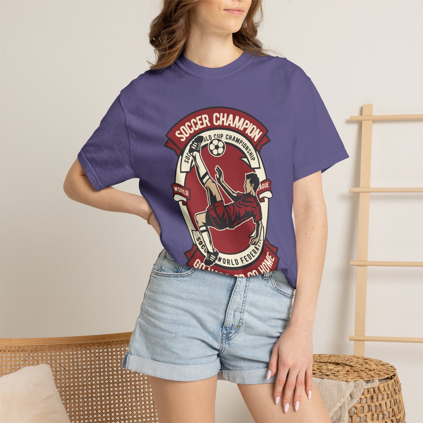 Soccer Champion Heartwarming Sweet Tee Charismatic Passion Unisex Heavy Cotton T-Shirt