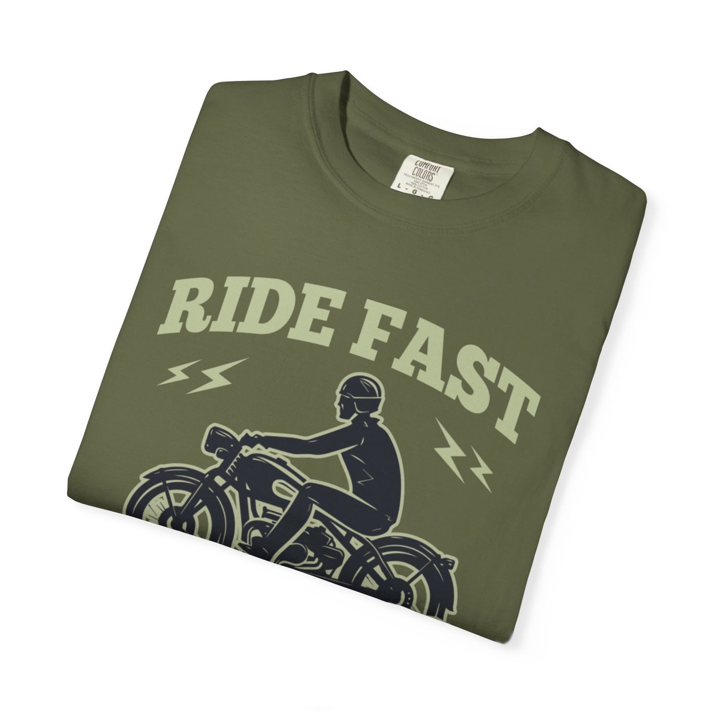 Thriller Ride Fast Caferacer Motorcycle Club Bike Lovers High-speed Adventure Bike Unisex Heavy Cotton T-Shirt
