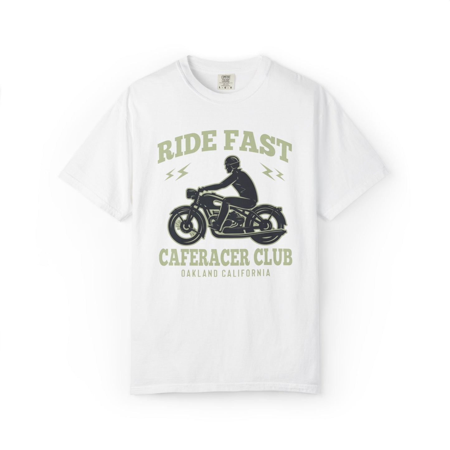 Thriller Ride Fast Caferacer Motorcycle Club Bike Lovers High-speed Adventure Bike Unisex Heavy Cotton T-Shirt