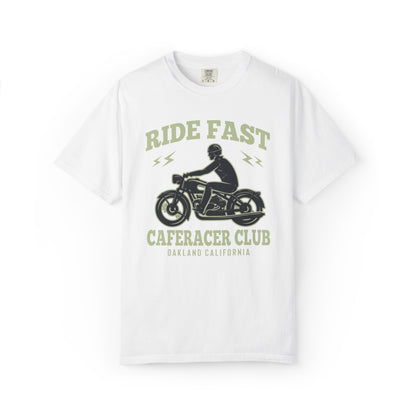 Thriller Ride Fast Caferacer Motorcycle Club Bike Lovers High-speed Adventure Bike Unisex Heavy Cotton T-Shirt
