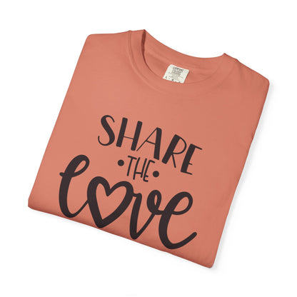 Share The Love Kindness Tee Compassion Empathy Support Community Affection Unisex Heavy Cotton T-Shirt