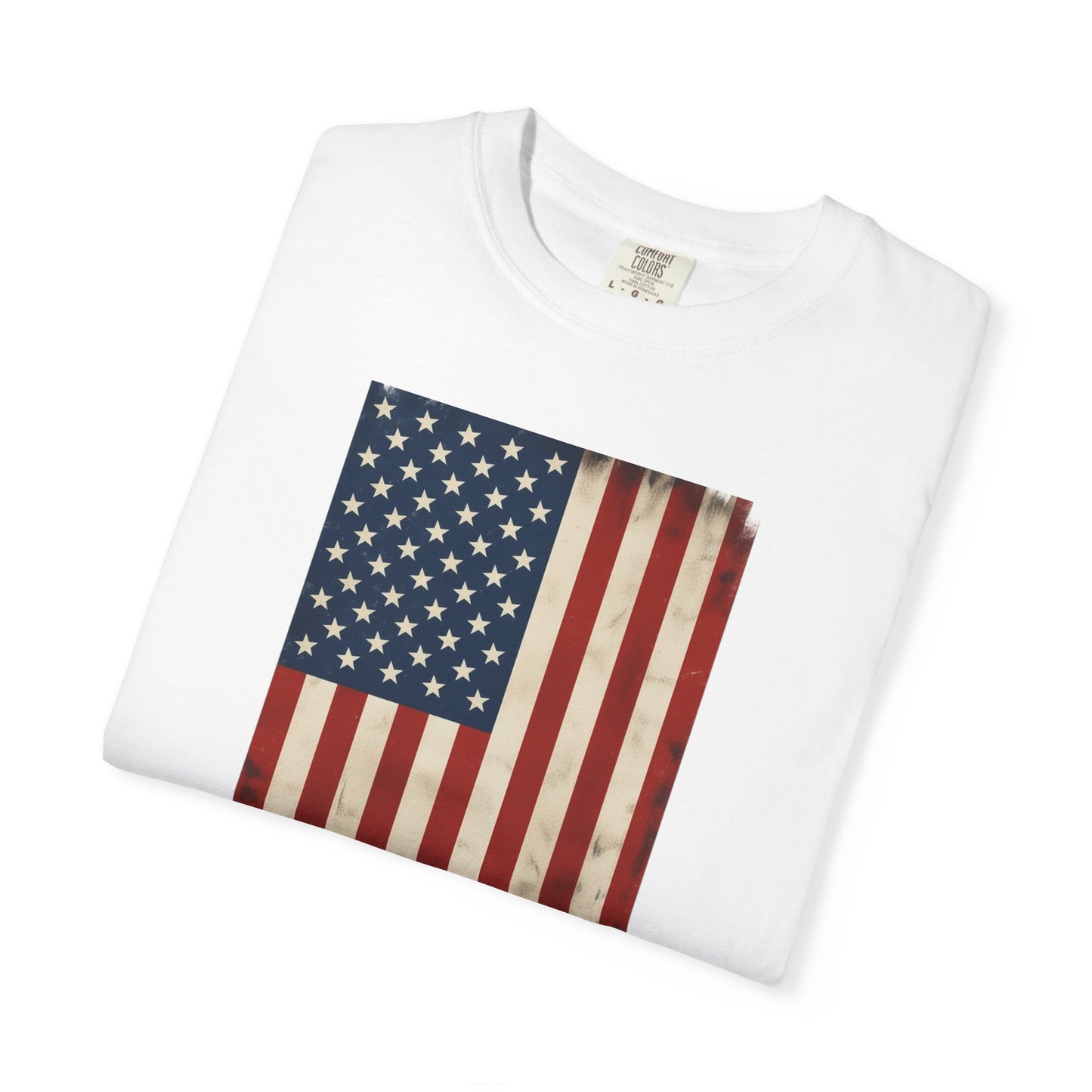 Flag USA - Unisex Garment-Dyed T-shirt