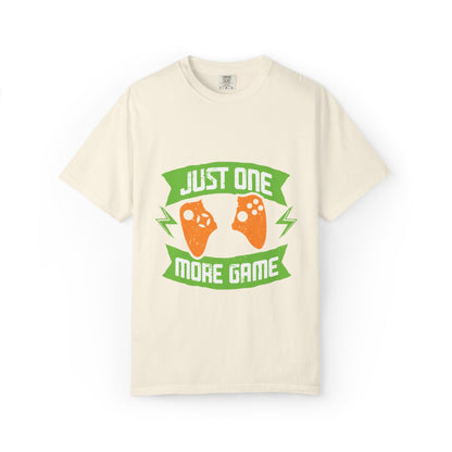 Funny Just One More Game Lost In The Game Gamer Zone Sarcastic Role-Playing Game Unisex Heavy Cotton T-Shirt