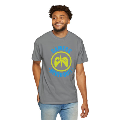 Inspirational Gamers Never Quit Virtual Immortality Forever A Gamer Immortalized In Pixels Unisex Heavy Cotton T-Shirt