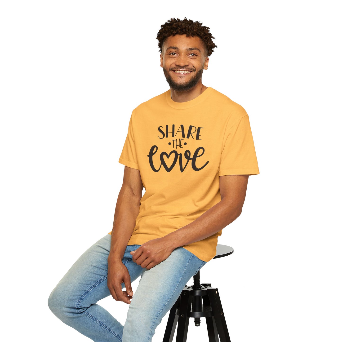Share The Love Kindness Tee Compassion Empathy Support Community Affection Unisex Heavy Cotton T-Shirt