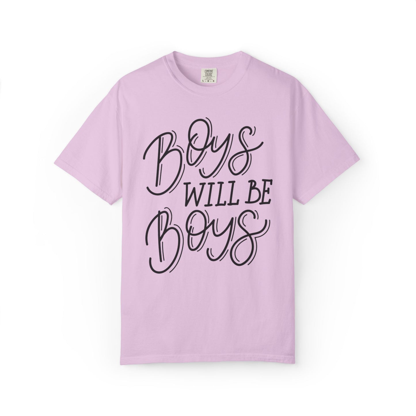Funny Boys Will Be Boys Rule Heartwarming Sarcastic Decent Lovely Trendy Tee Sweet Stubborn Handsome Unisex Heavy Cotton T-Shirt