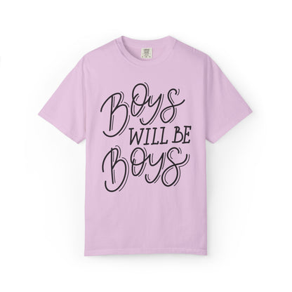 Funny Boys Will Be Boys Rule Heartwarming Sarcastic Decent Lovely Trendy Tee Sweet Stubborn Handsome Unisex Heavy Cotton T-Shirt