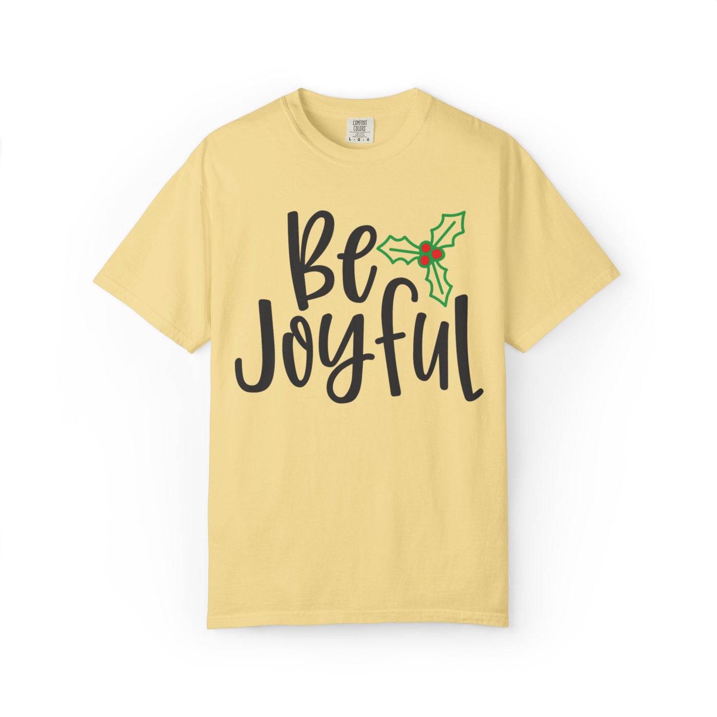Be Joyful Festival Season Tee Twinkle Lights New Year Celebration Merry Christmas Noel Delight Unisex Heavy Cotton T-Shirt
