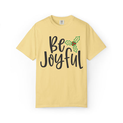 Be Joyful Festival Season Tee Twinkle Lights New Year Celebration Merry Christmas Noel Delight Unisex Heavy Cotton T-Shirt