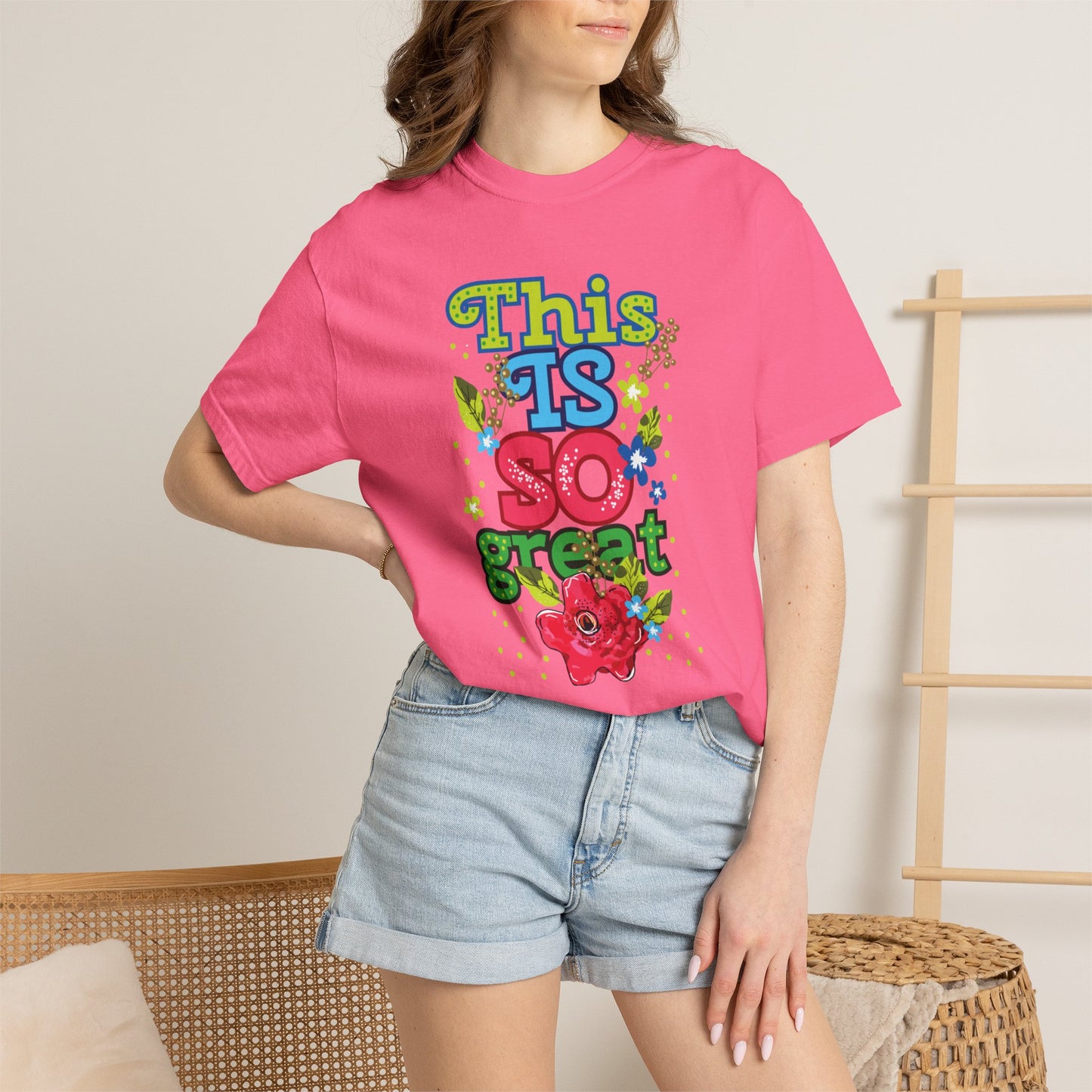 This Is So Great Encouragement Self-belief Tee Moral Support Hopefulness Positivity Inspired Proud Unisex Heavy Cotton T-Shirt