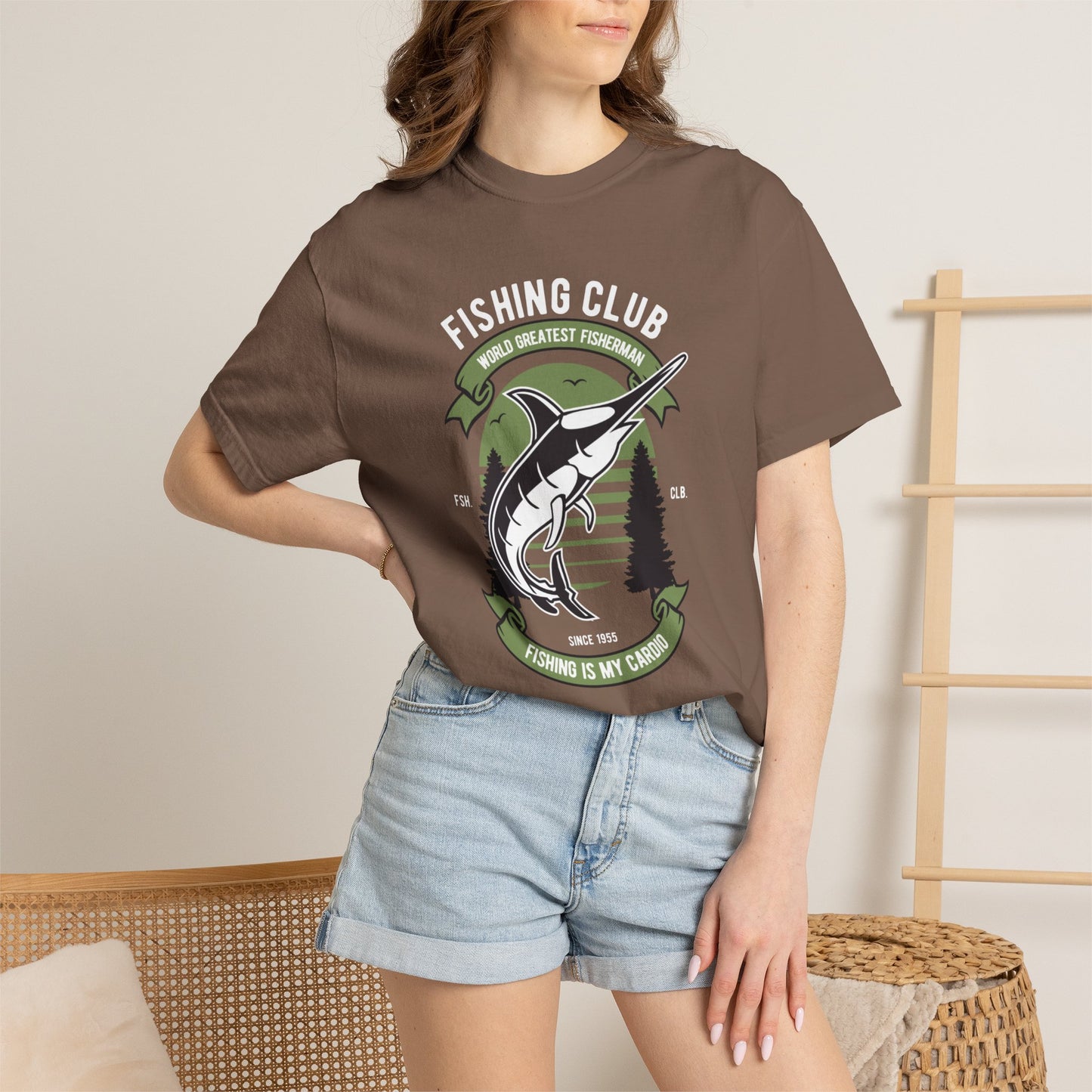 Fishing Club Fishing Gear Sarcastic Fishing Tee Unisex Heavy Cotton T-Shirt