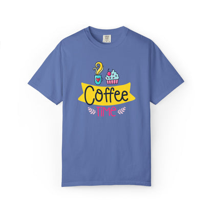Funny Coffee Time Beans Latte Lovers Tee Black Brew Addicted Barista Freak Unisex Heavy Cotton T-Shirt