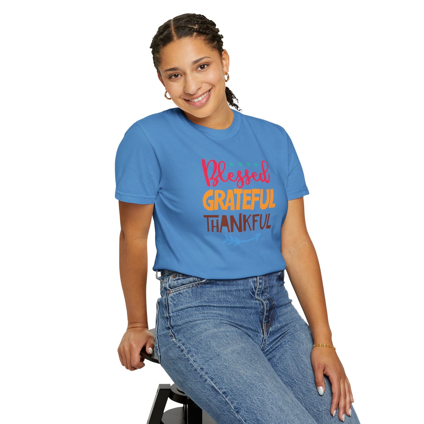 Blessed Grateful ThankfulAppreciate Everything Lovers Tee Positivity Self-Sufficiency Satisfaction Unisex Heavy Cotton T-Shirt