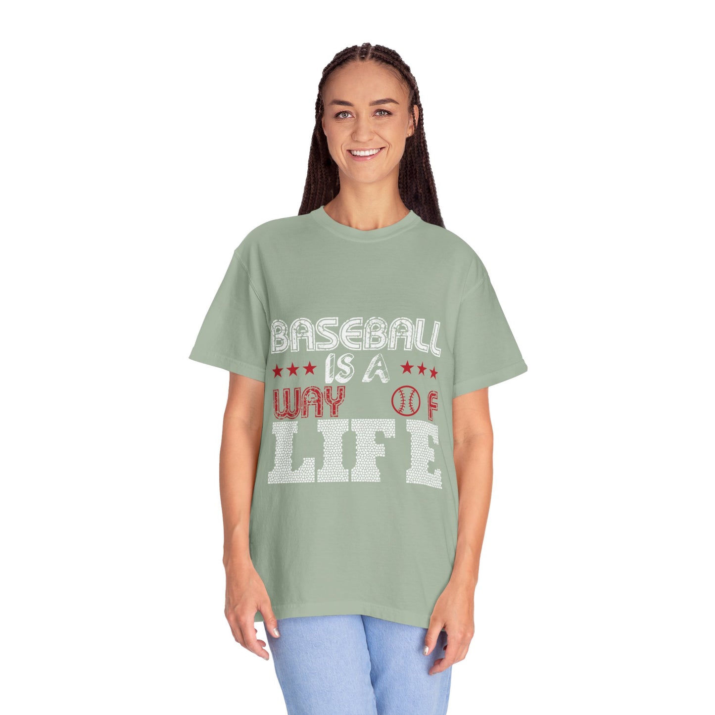 Funny Baseball Is A Way Of Life Sarcastic Deep Love Happiness Passion Baseball lovers Sports Preference Unisex Heavy Cotton T-Shirt