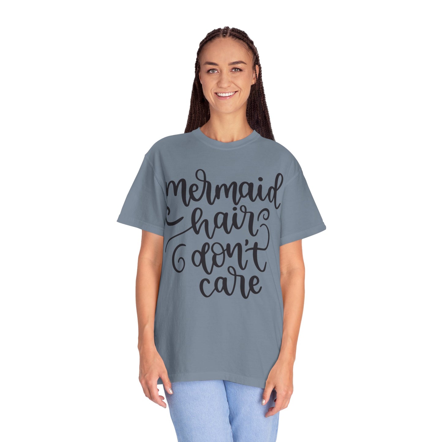 Mermaid Hair Don’t Care Heartwarming Lovely Tee Adorable Sweet Charismatic Underwater Beauty Ocean Guardians Unisex Heavy Cotton T-Shirt