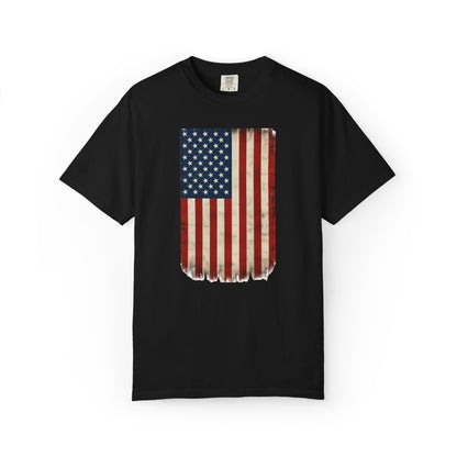 Flag USA - Unisex Garment-Dyed T-shirt