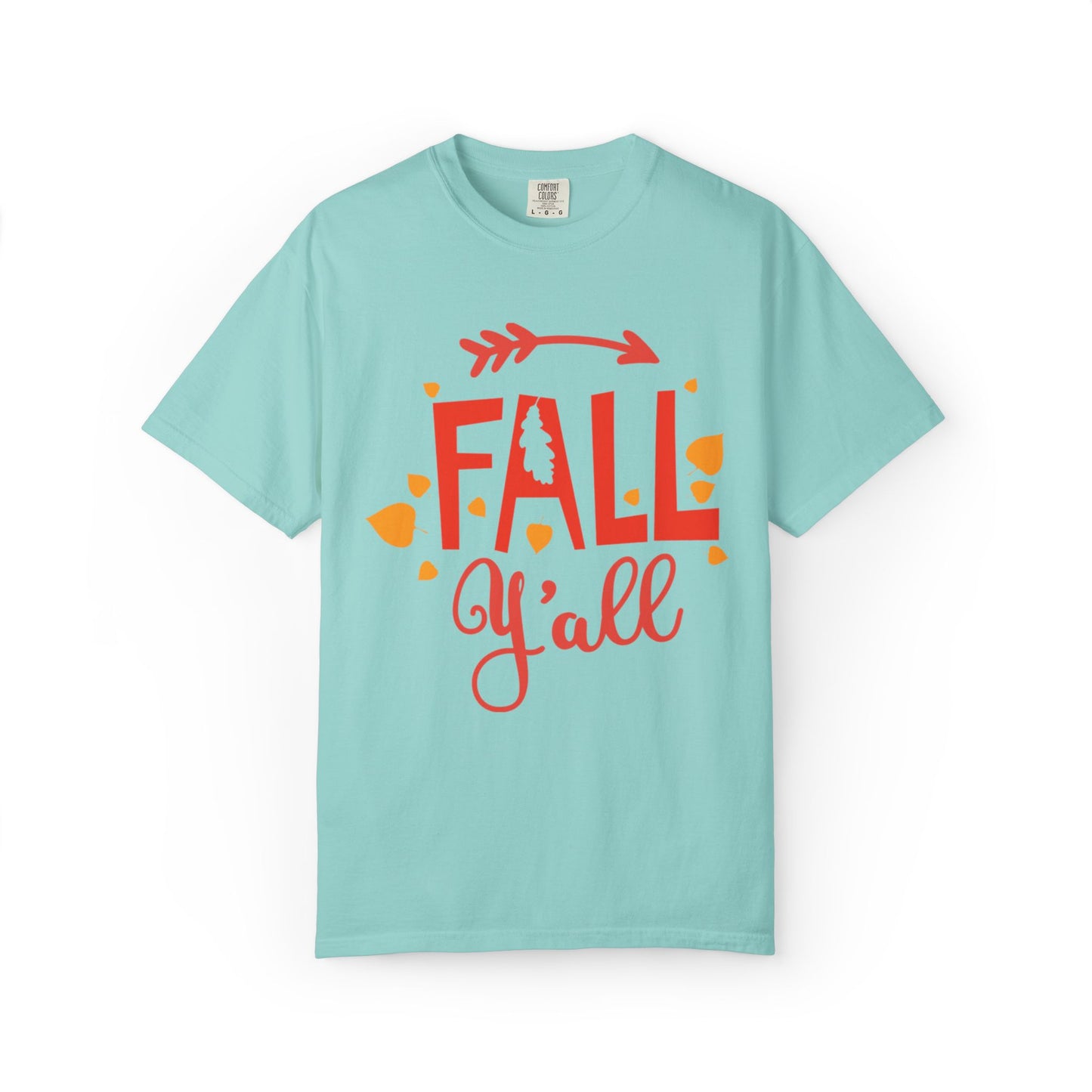 Fall Y’all Breeze Leaves Christmas Tee Jingle Bells Falling Beauty Holiday Spirit Unisex Heavy Cotton T-Shirt