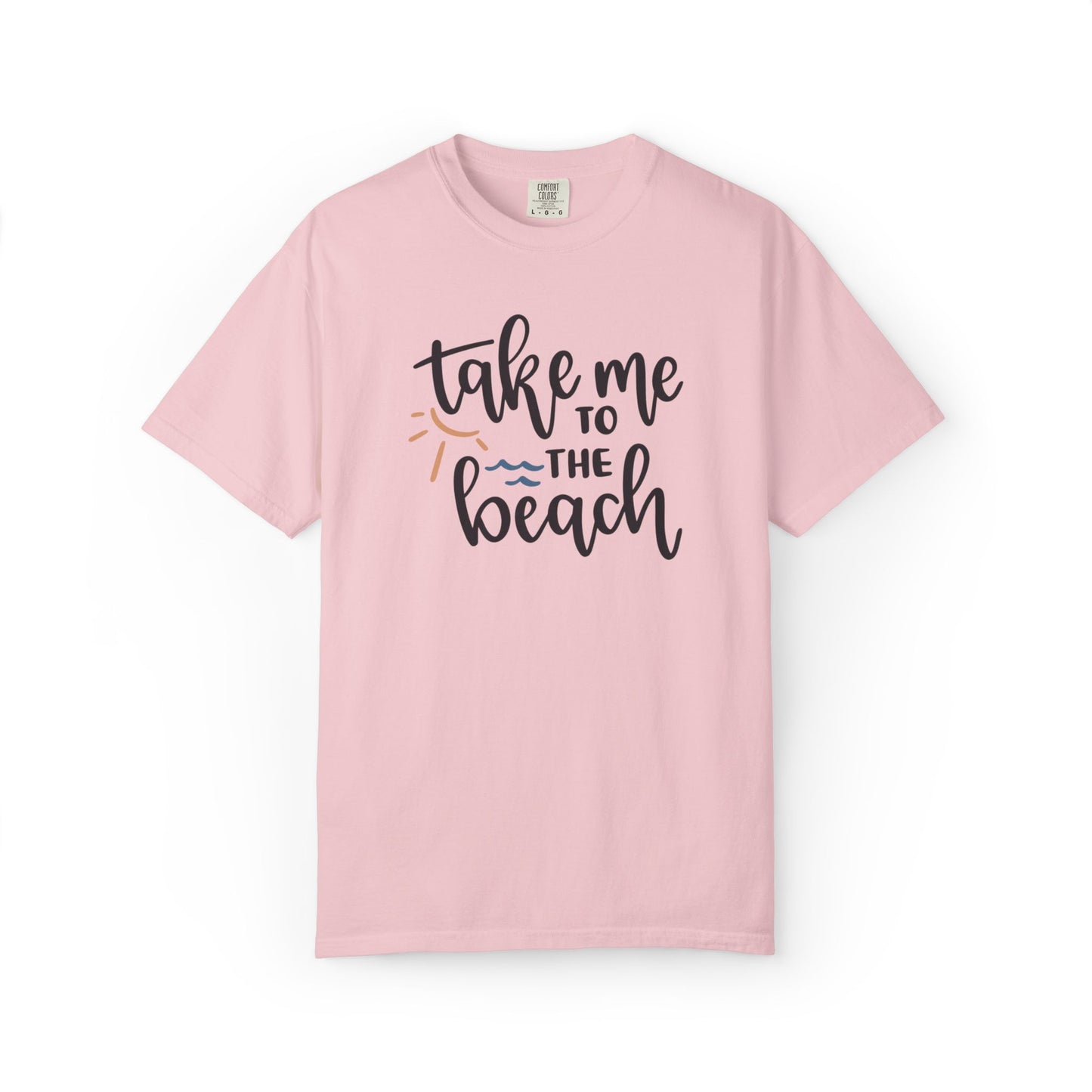 Take Me To The Beach Sunset Vibes Ocean Tee Sandy Celebration Adventure Camp Unisex Heavy Cotton T-Shirt