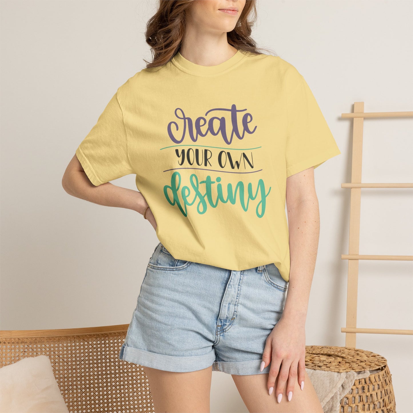 Create Your Destiny Embracing Challenges Tee Unbreakable Will Relentless Spirit Unyielding Determination Unisex Heavy Cotton T-Shirt