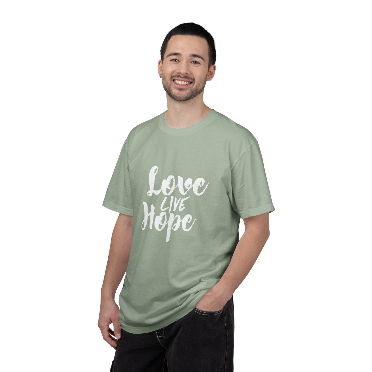 Love live hope Modern Tee Achievement Self-Improvement Unisex Heavy Cotton T-Shirt