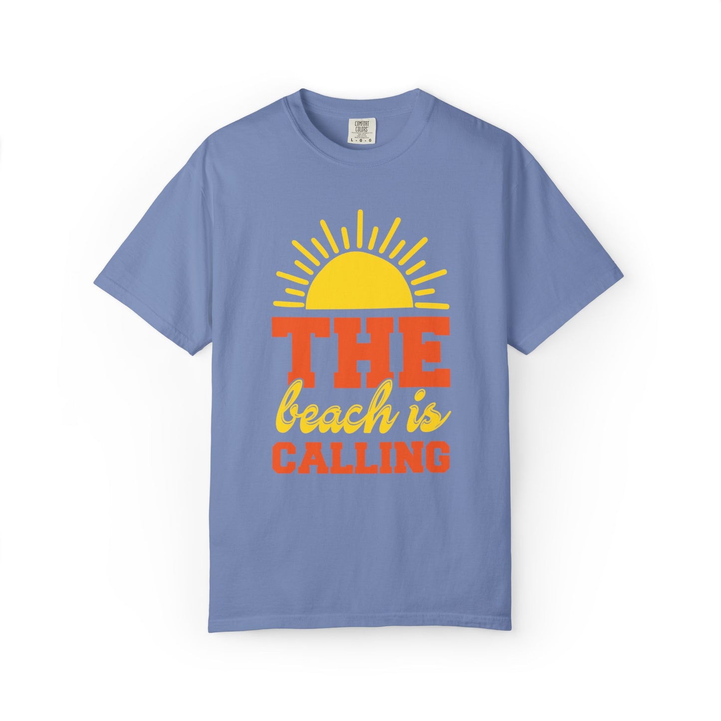 Enjoyable The Beach Is Calling Beach Life Sun Sand Sea Sun Kissed Sea Breeze Beach Sun Glasses Palm Trees Unisex Heavy Cotton T-Shirt