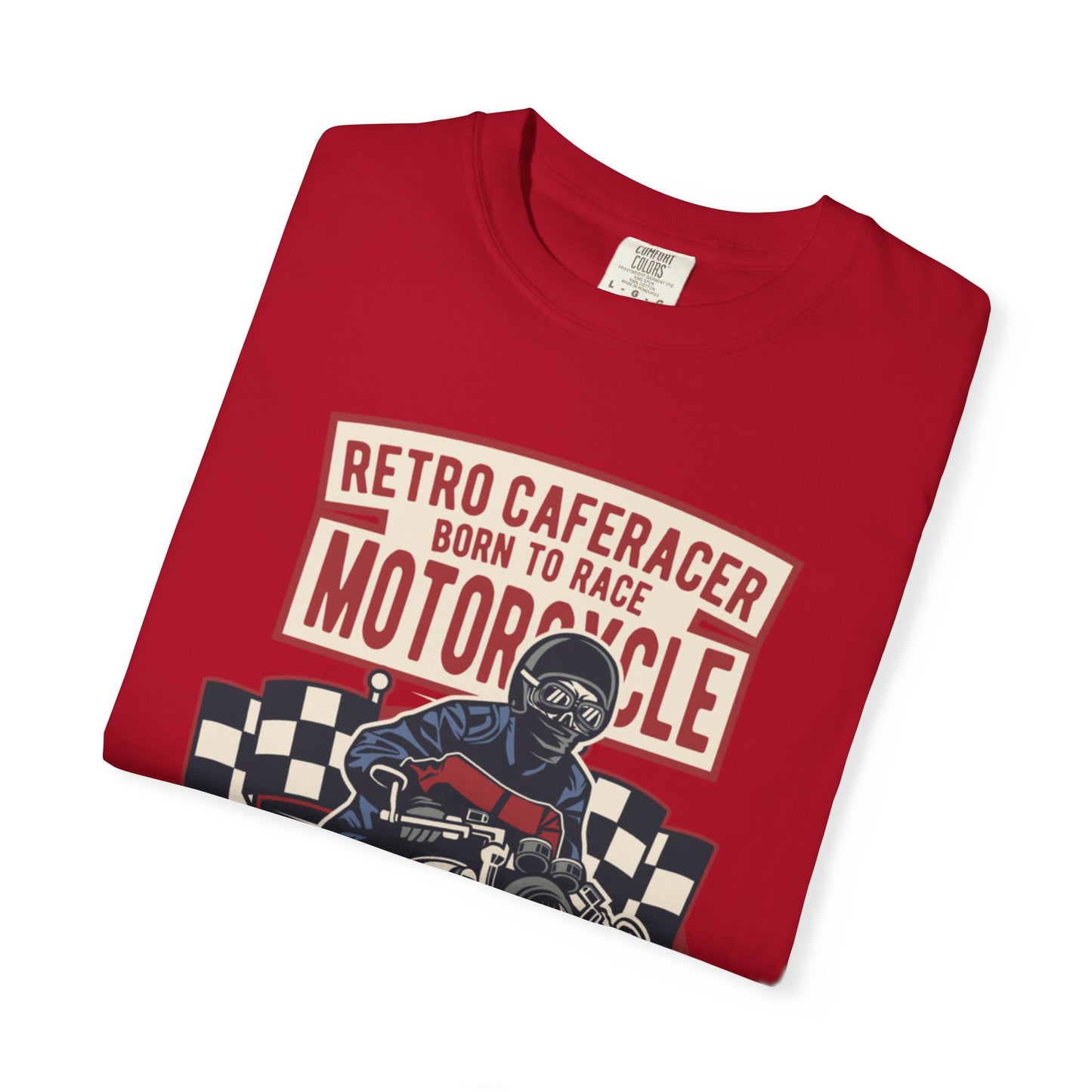 Retro Caferacer Vintage King Of The Road Classic Tee Bike Speed Racing Enthusiast Unisex Heavy Cotton T-Shirt