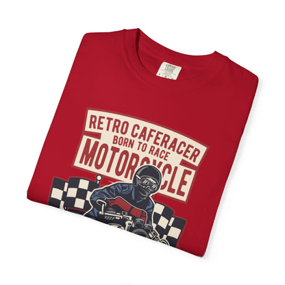 Retro Caferacer Vintage King Of The Road Classic Tee Bike Speed Racing Enthusiast Unisex Heavy Cotton T-Shirt