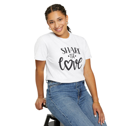 Share The Love Kindness Tee Compassion Empathy Support Community Affection Unisex Heavy Cotton T-Shirt