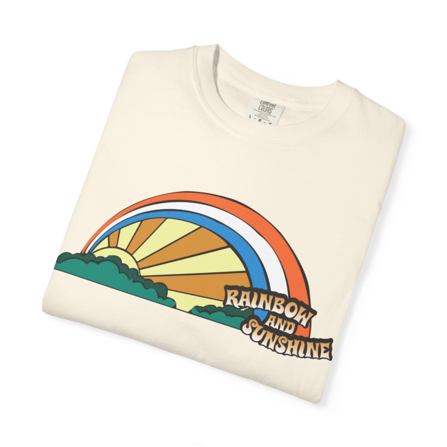 Rainbow And Sunshine Summer Trendy Tee Sunshine Days Ice Cream Summer Camp Beachcombing Anchor Unisex Heavy Cotton T-Shirt