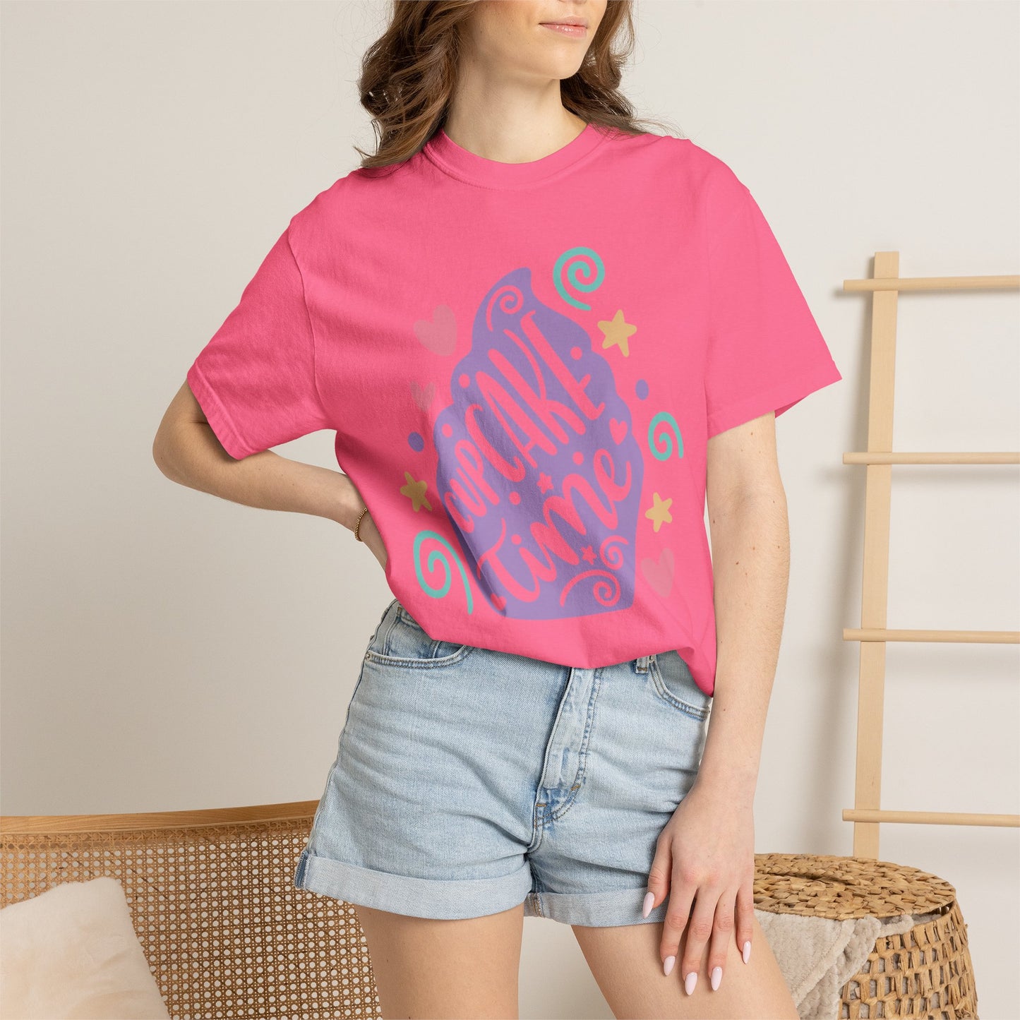 Cupcake Time Mysterious Flavors Tee Delicious Deception Stealthy Sweets Unisex Heavy Cotton T-Shirt