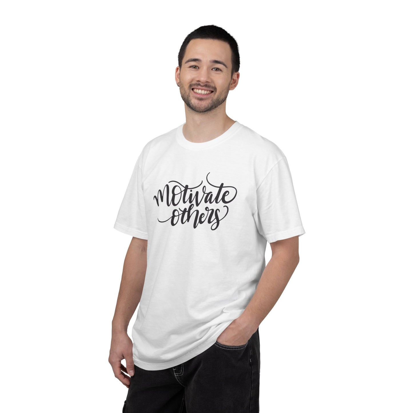 Motivate Others Leadership Inspiration Tee Positive Feedback Passion Self-Belief Professional Attitude Unisex Heavy Cotton T-Shirt