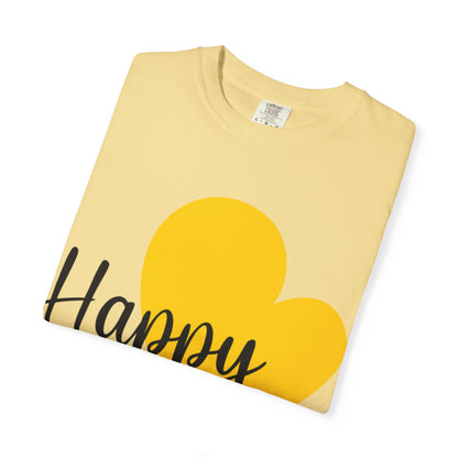 Happy Family Peaceful Paradise Tee Cherished Space Heartfelt Haven Unisex Heavy Cotton T-Shirt